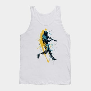 Baseball player silhouette Tank Top